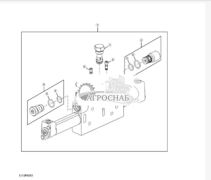 Loader Control Valve, Boom Section, Tool Carrier 